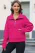 Half Zipper Kangaroo Pocket Sweatshirt